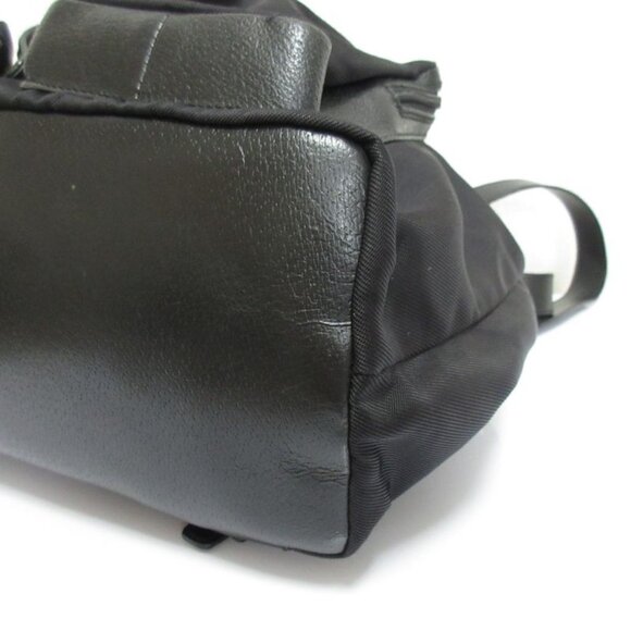 Gucci Nylon Leather Backpack Black main image 7